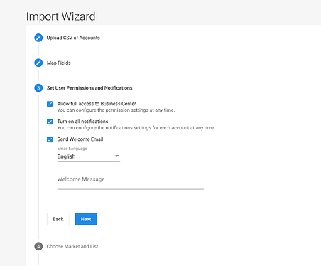 Bulk Import_Configure user settings